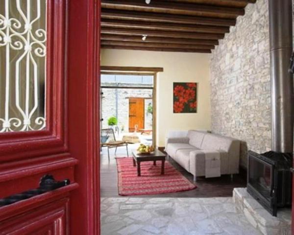 Redblue Door Two Traditional Listed Houses Pano Lefkara Exterior foto